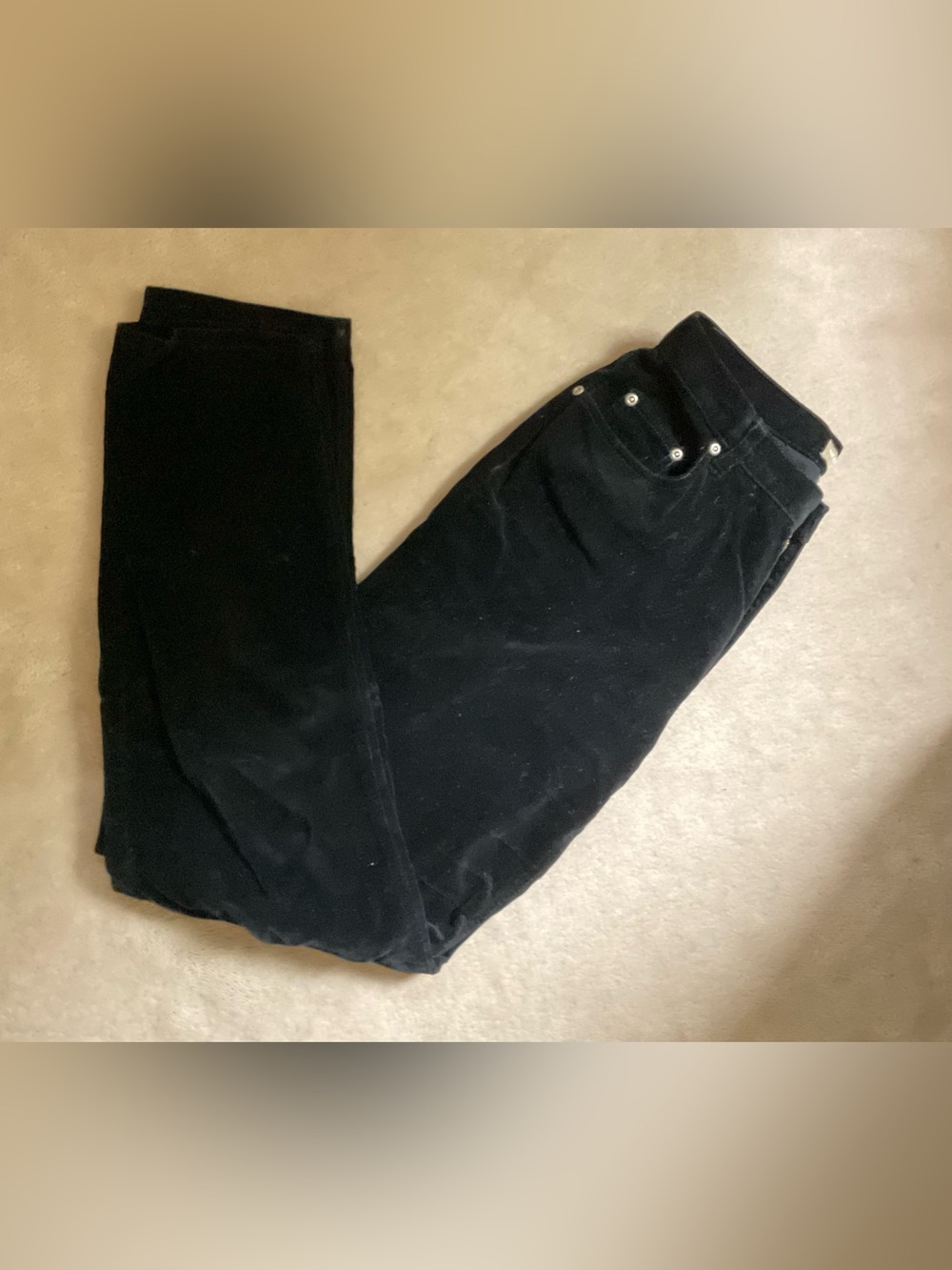 Classic Black velvet Women's Jeans